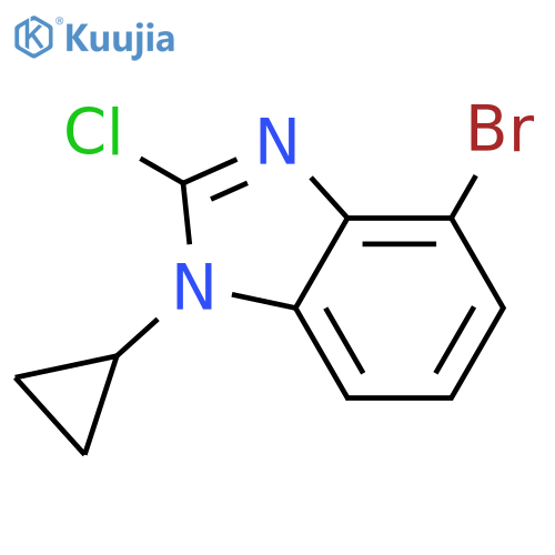 4-Bromo-2-chloro-1-cyclopropyl-1H-benzodimidazole structure