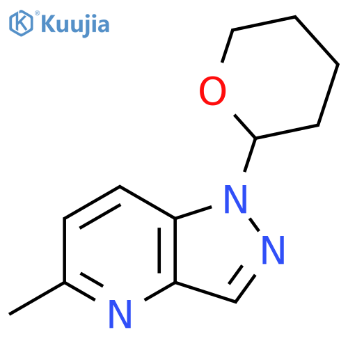 5-Methyl-1-(tetrahydro-2H-pyran-2-yl)-1H-pyrazolo[4,3-b]pyridine structure