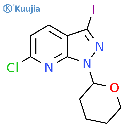 6-Chloro-1-(tetrahydro-2H-pyran-2-yl)-3-iodo-1H-pyrazolo3,4-bpyridine structure