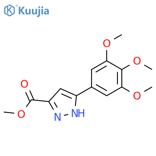 methyl 3-(3,4,5-trimethoxyphenyl)-1H-pyrazole-5-carboxylate structure