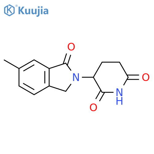 3-(6-methyl-1-oxo-2,3-dihydro-1H-isoindol-2-yl)piperidine-2,6-dione structure