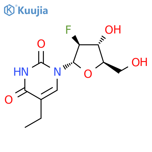 1-(2'-Deoxy-2'-fluoro-β-d-arabinofuranosyl)-5-ethyluracil structure