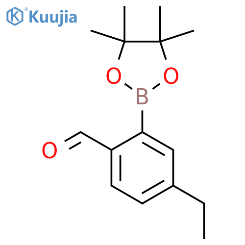 (5-Ethyl-2-formylphenyl)boronic acid pinacol ester structure