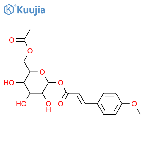 3-(4-Hydroxyphenyl)-2-propenoic acid; (E)-form, Me ether, 6-O-acetyl-β-D-glucopyranosyl ester structure