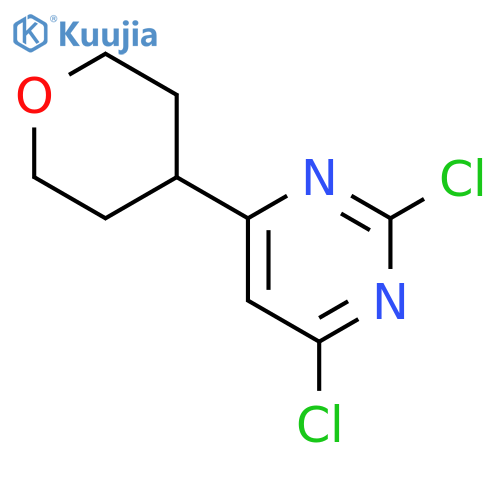 2,4-Dichloro-6-(4-tetrahydropyranyl)pyrimidine structure