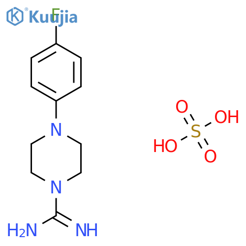 4-(4-Fluorophenyl)piperazine-1-carboximidamide sulfate structure