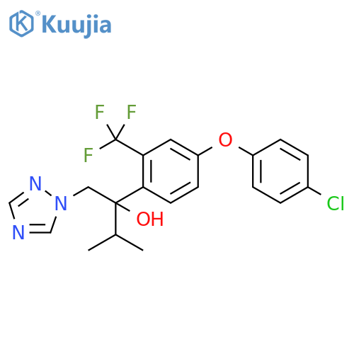 2-4-(4-chlorophenoxy)-2-(trifluoromethyl)phenyl-3-methyl-1-(1H-1,2,4-triazol-1-yl)butan-2-ol structure