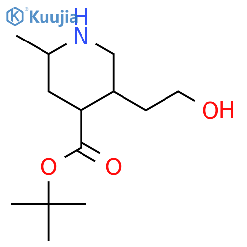 (2R,4S,5R)-4-Boc-5-(2-hydroxyethyl)-2-methylpiperidine structure