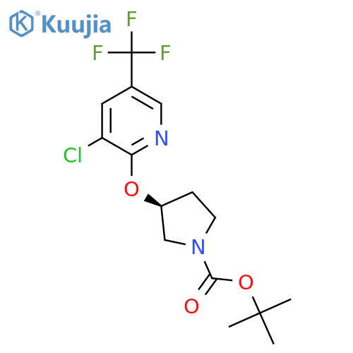 (S)-tert-Butyl 3-((3-chloro-5-(trifluoromethyl)pyridin-2-yl)oxy)pyrrolidine-1-carboxylate structure