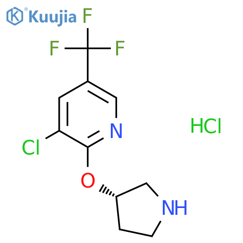 (S)-3-Chloro-2-(pyrrolidin-3-yloxy)-5-(trifluoromethyl)pyridine hydrochloride structure