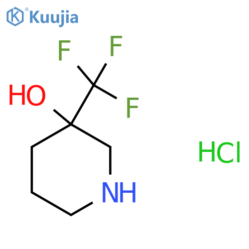3-(Trifluoromethyl)piperidin-3-ol hydrochloride structure