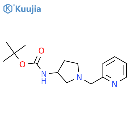 Tert-butyl (1-(pyridin-2-ylmethyl)pyrrolidin-3-yl)carbamate structure
