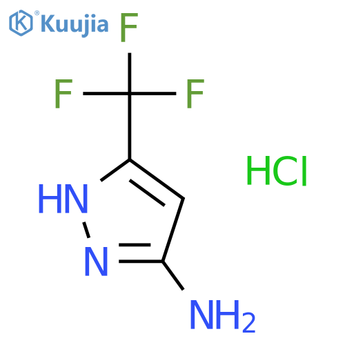 3-Amino-5-(trifluoromethyl)pyrazole Hydrochloride structure