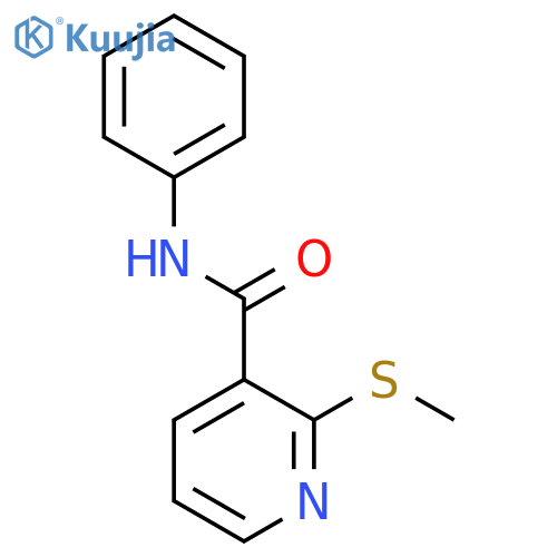 2-(methylsulfanyl)-N-phenylpyridine-3-carboxamide structure