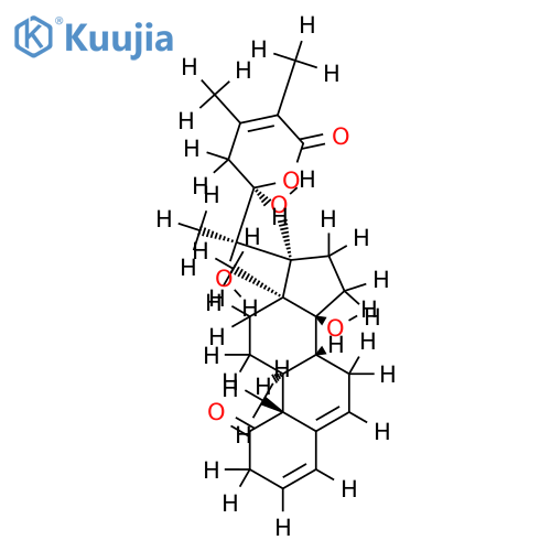 (14S,17R,20S,22R)-14,17,20-trihydroxy-1-oxowitha-3,5,24-trienolide structure
