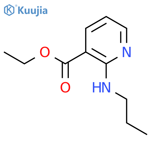 3-Pyridinecarboxylicacid, 2-(propylamino)-, ethyl ester structure