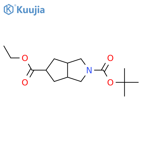 2-tert-butyl 5-ethyl octahydrocyclopenta[c]pyrrole-2,5-dicarboxylate structure