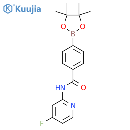 N-(4-Fluoropyridin-2-yl)-4-(4,4,5,5-tetramethyl-1,3,2-dioxaborolan-2-yl)benzamide structure