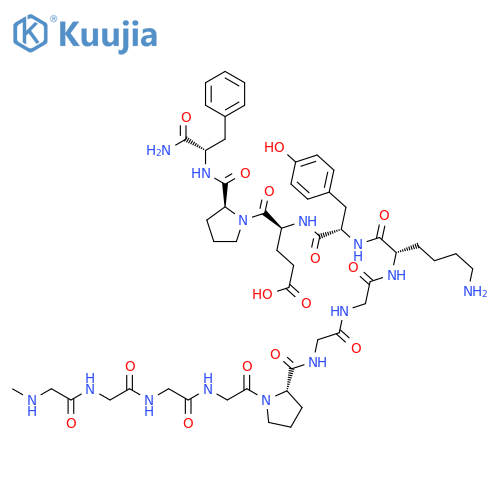 L-Phenylalaninamide,L-seryl-L-phenylalanyl-L-leucyl-L-leucyl-L-arginyl-L-asparaginyl-L-prolyl-L-asparaginyl-L-a-aspartyl-L-lysyl-L-tyrosyl-L-a-glutamyl-L-prolyl- structure