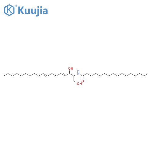 Hexadecanamide,N-[(1S,2R,3E,7E)-2-hydroxy-1-(hydroxymethyl)-3,7-heptadecadienyl]- structure