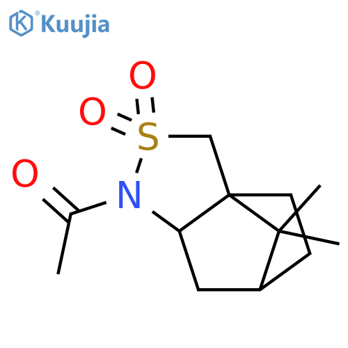 1-((3As,6R,7aR)-8,8-dimethyl-2,2-dioxidohexahydro-1H-3a,6-methanobenzo[c]isothiazol-1-yl)ethanone structure