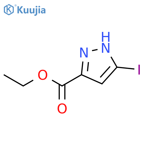 Ethyl 5-iodo-1H-pyrazole-3-carboxylate structure