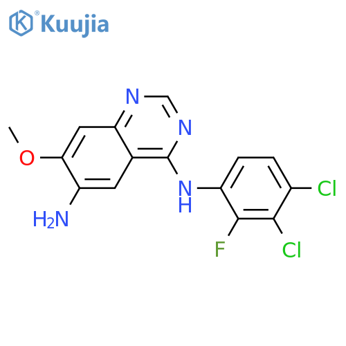 4,6-Quinazolinediamine, N4-(3,4-dichloro-2-fluorophenyl)-7-methoxy- structure