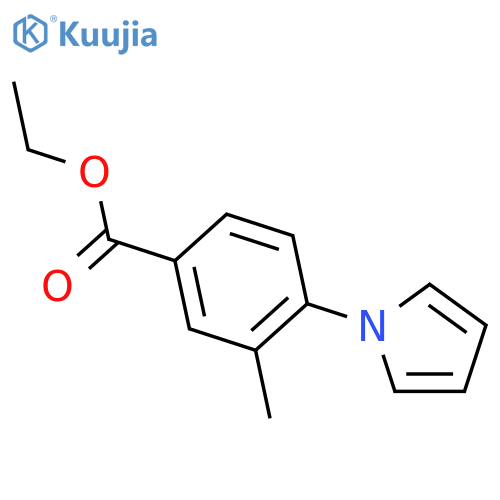 Benzoic acid, 3-methyl-4-(1H-pyrrol-1-yl)-, ethyl ester structure