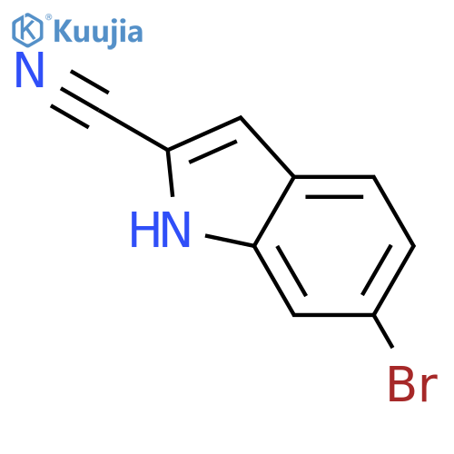 6-Bromo-1H-indole-2-carbonitrile structure