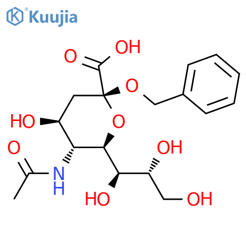 α-Neuraminic acid, N-acetyl-2-O-(phenylmethyl)- structure