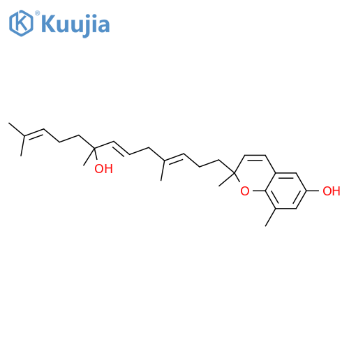 2H-1-Benzopyran-6-ol,2-(8-hydroxy-4,8,12-trimethyl-3,6,11-tridecatrienyl)-2,8-dimethyl- (9CI) structure