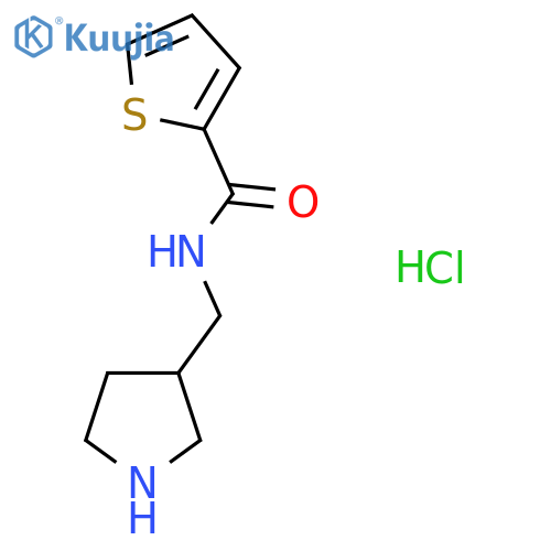 N-(Pyrrolidin-3-ylmethyl)thiophene-2-carboxamide hydrochloride structure