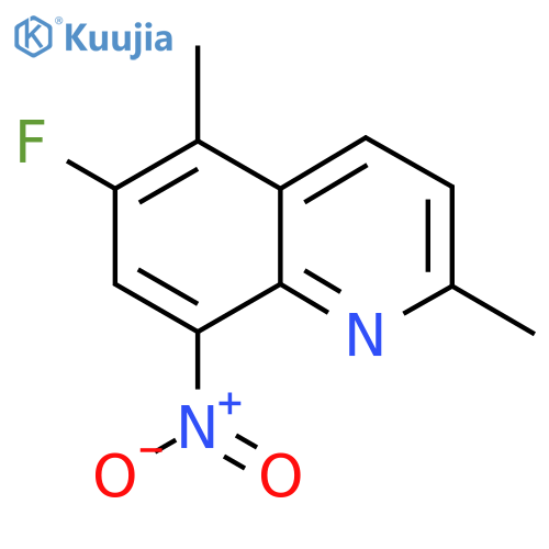 6-Fluoro-2,5-dimethyl-8-nitroquinoline structure
