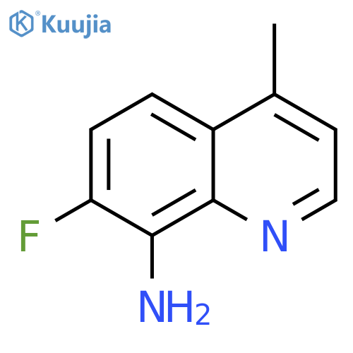 7-Fluoro-4-methyl-quinolin-8-ylamine structure