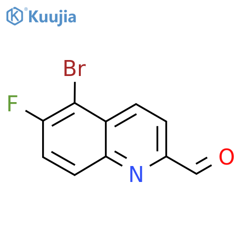 5-Bromo-6-fluoroquinoline-2-carbaldehyde structure