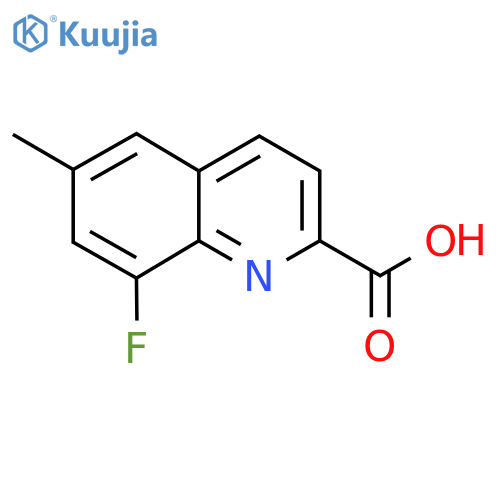 8-Fluoro-6-methylquinoline-2-carboxylic acid structure