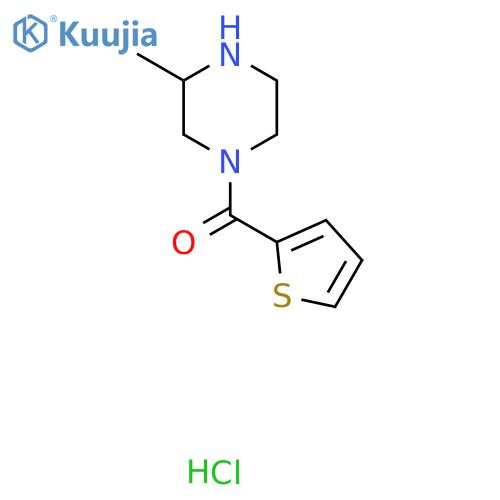 (3-Methylpiperazin-1-yl)(thiophen-2-yl)methanone hydrochloride structure