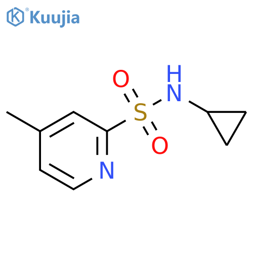 N-Cyclopropyl-4-methylpyridine-2-sulfonamide structure