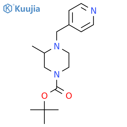 Tert-Butyl 3-methyl-4-(pyridin-4-ylmethyl)piperazine-1-carboxylate structure