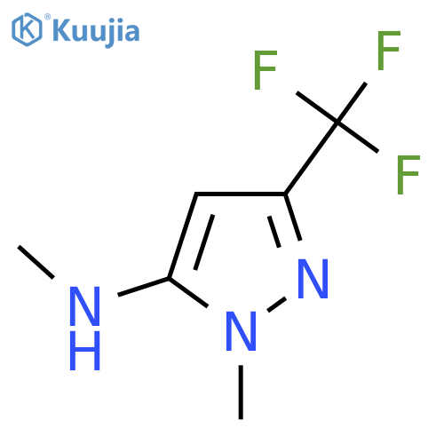 N,1-Dimethyl-3-(trifluoromethyl)-1H-pyrazol-5-amine structure