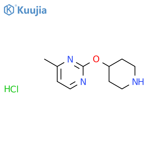 4-Methyl-2-(piperidin-4-yloxy)pyrimidine hydrochloride structure