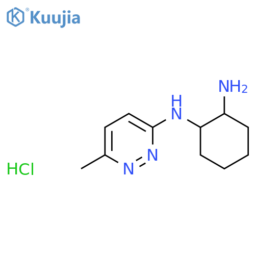 2-N-(6-Methylpyridazin-3-yl)cyclohexane-1,2-diamine;hydrochloride structure