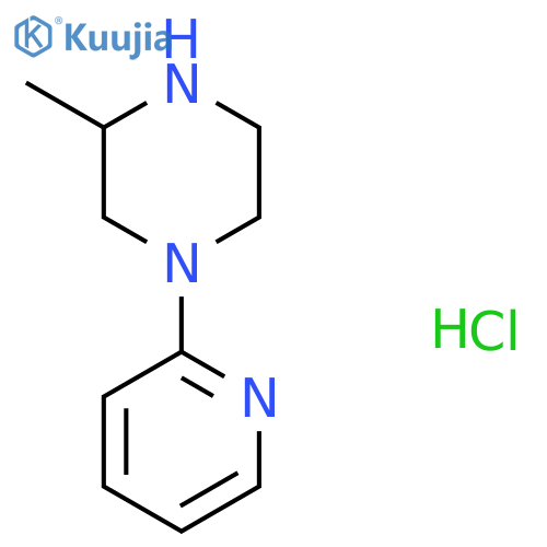 3-Methyl-1-(pyridin-2-yl)piperazine hydrochloride structure