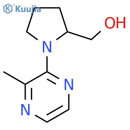 [1-(3-methylpyrazin-2-yl)pyrrolidin-2-yl]methanol structure
