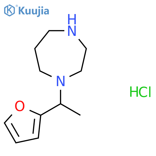 1-(1-(Furan-2-yl)ethyl)-1,4-diazepane hydrochloride structure