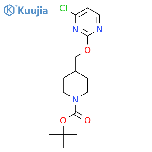 tert-Butyl 4-{(4-chloro-2-pyrimidinyl)oxymethyl}-1-piperidinecarboxylate structure