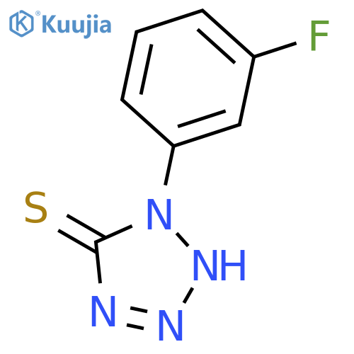 1-(3-fluorophenyl)-2,5-dihydro-1H-1,2,3,4-tetrazole-5-thione structure