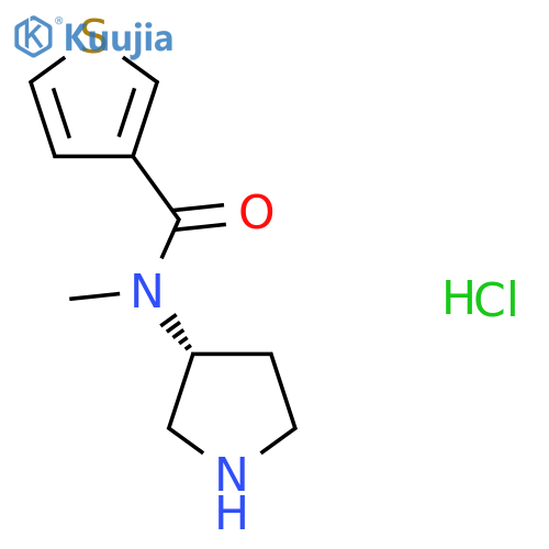 N-Methyl-N-[(3R)-pyrrolidin-3-yl]thiophene-3-carboxamide;hydrochloride structure