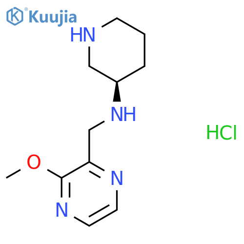(3R)-N-[(3-Methoxypyrazin-2-yl)methyl]piperidin-3-amine;hydrochloride structure
