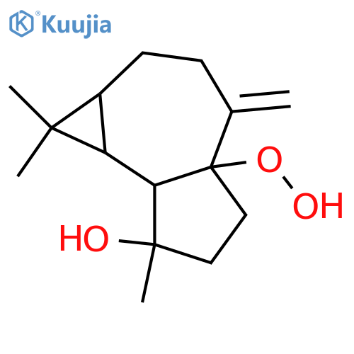 10(14)-Aromadendrene-1,4-diol; (1α,4β,5β,6α,7α)-form, 1-Hydroperoxide structure